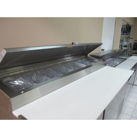 Mesa refrigerada de pizza de dos puertas 170cm (67")