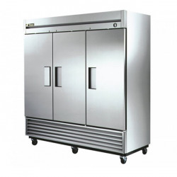 Refrigerador de tres puertas de acero (True)