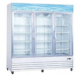 Refrigerador /Exhibidor de tres puertas de cristal (Omcan)